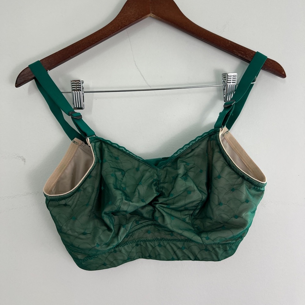 OMNIA S Teal Lace Bralette new